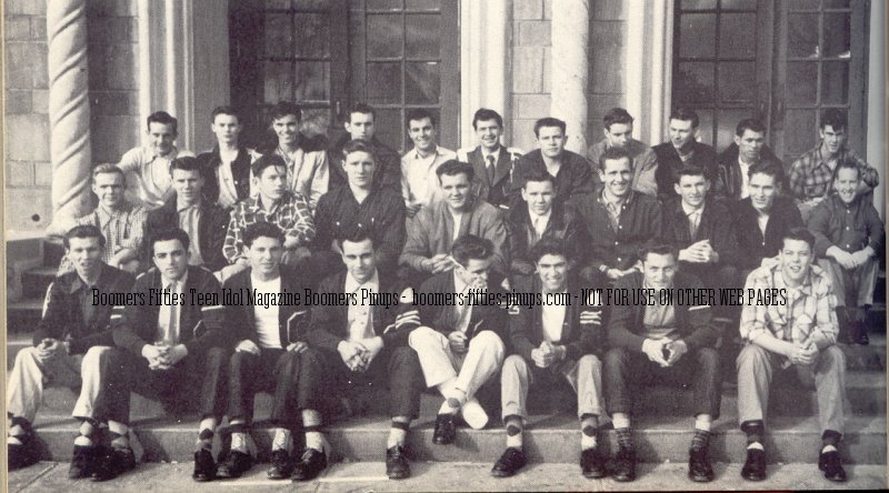 photo: 1st row: Francis, Vincent, Leo, Katen, Johnny, Frank,Louie, Ralph 2nd: Claire, Lowill, Bob, Bob, Bruce, Leslie, Bob, Don, Jim, Mr H.
3rd: Milton, Buddy, John, Jack, Paul, Jim, Dave, Darrell, Earnest, Elvis, Jim.