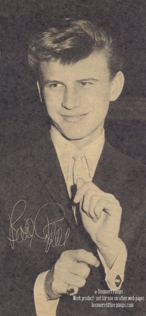  &copy; boomers pinups work product - bobby rydell signed picture