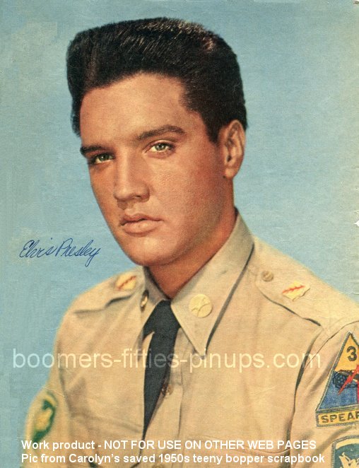  &copy;  boomers pinups work product - elvis presley gi blues picture