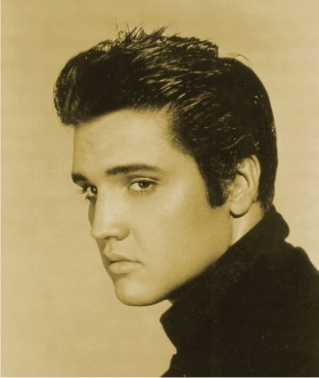 elvis presley 1950's hair