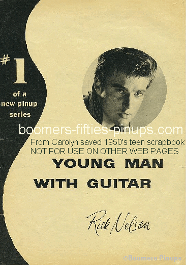  &copy; boomers pinups work product - ricky nelson