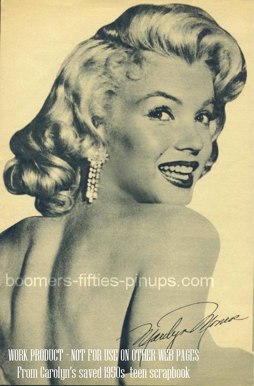  &copy; boomers pinups work product - marilyn monroe autograph pic
