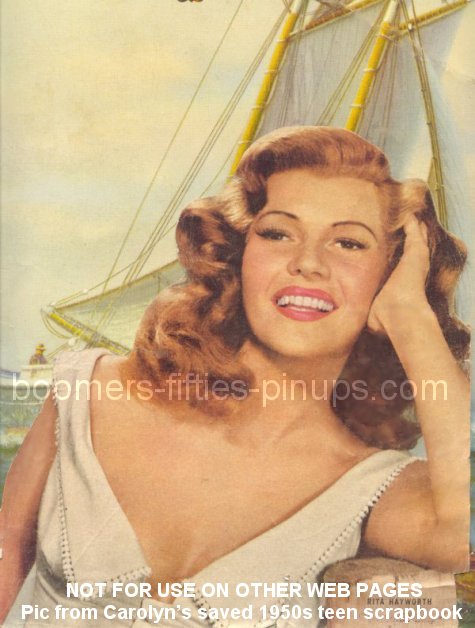  &copy; boomers pinups restored work product - rita hayworth pinup