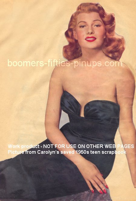  &copy; boomers pinups restored work product - rita hayworth photo