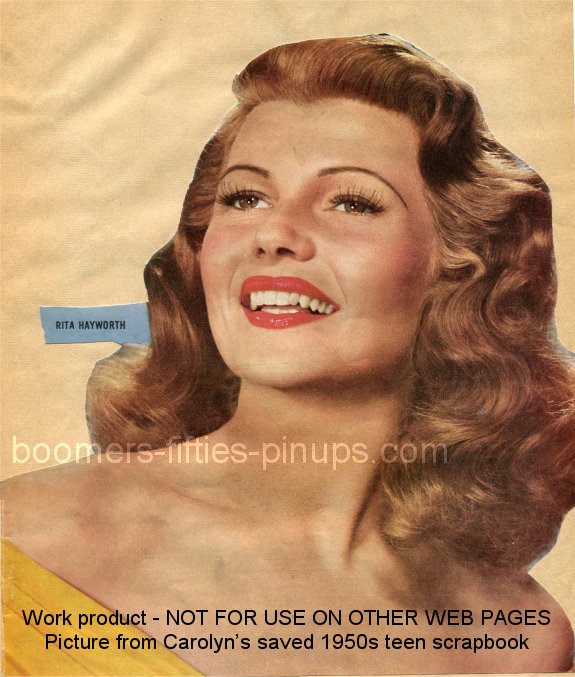  &copy; boomers pinups restored work product - rita hayworth photo
