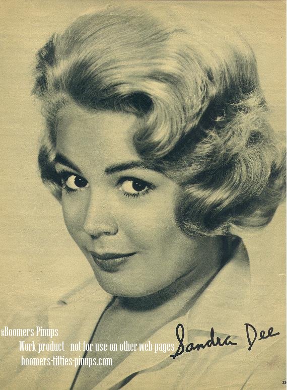  &copy; boomers pinups work product - sandra dee signed picture