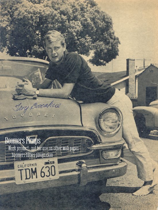  &copy; boomers pinups work product - troy donahue with car