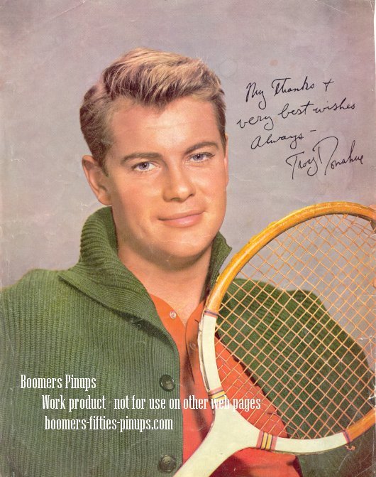  &copy; boomers pinups work product - troy donahue tennis picture