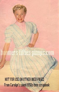  &copy; boomers pinups work product - photo of june allyson wearing pastel dress