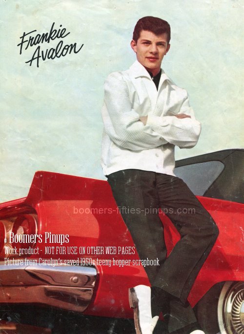  &copy; boomers pinups work product - frankie avalon picture