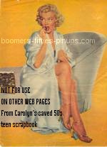  &copy; boomers pinups work product - marilyn monroe photo eating chocolate