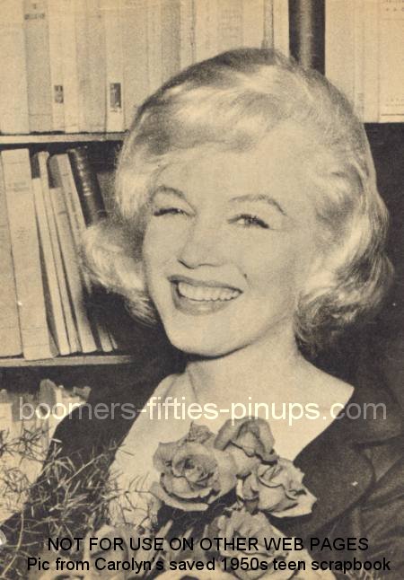  &copy; boomers pinups work product - marilyn monroe holding flowers