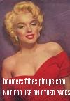  &copy; boomers pinups work product - marilyn monroe picture in red dress