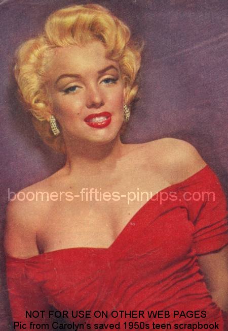  &copy; boomers pinups work product - marilyn monroe red dress picture